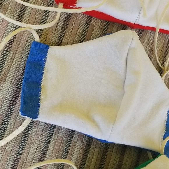 5 Handmade Kids Assorted Washable Face Masks - Picture 8 of 9